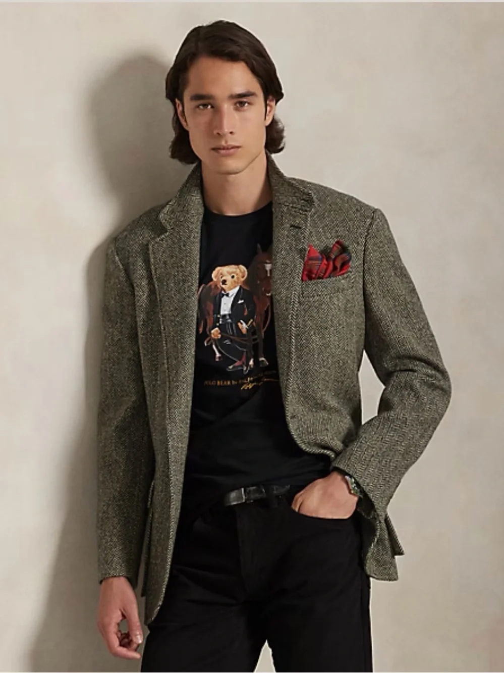 Polo Bear Cotton T-Shirt - Custom Slim Fit Small
